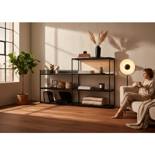 KONSOLA - REGAŁ CZARNA  SKD-361